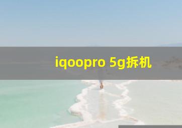 iqoopro 5g拆机